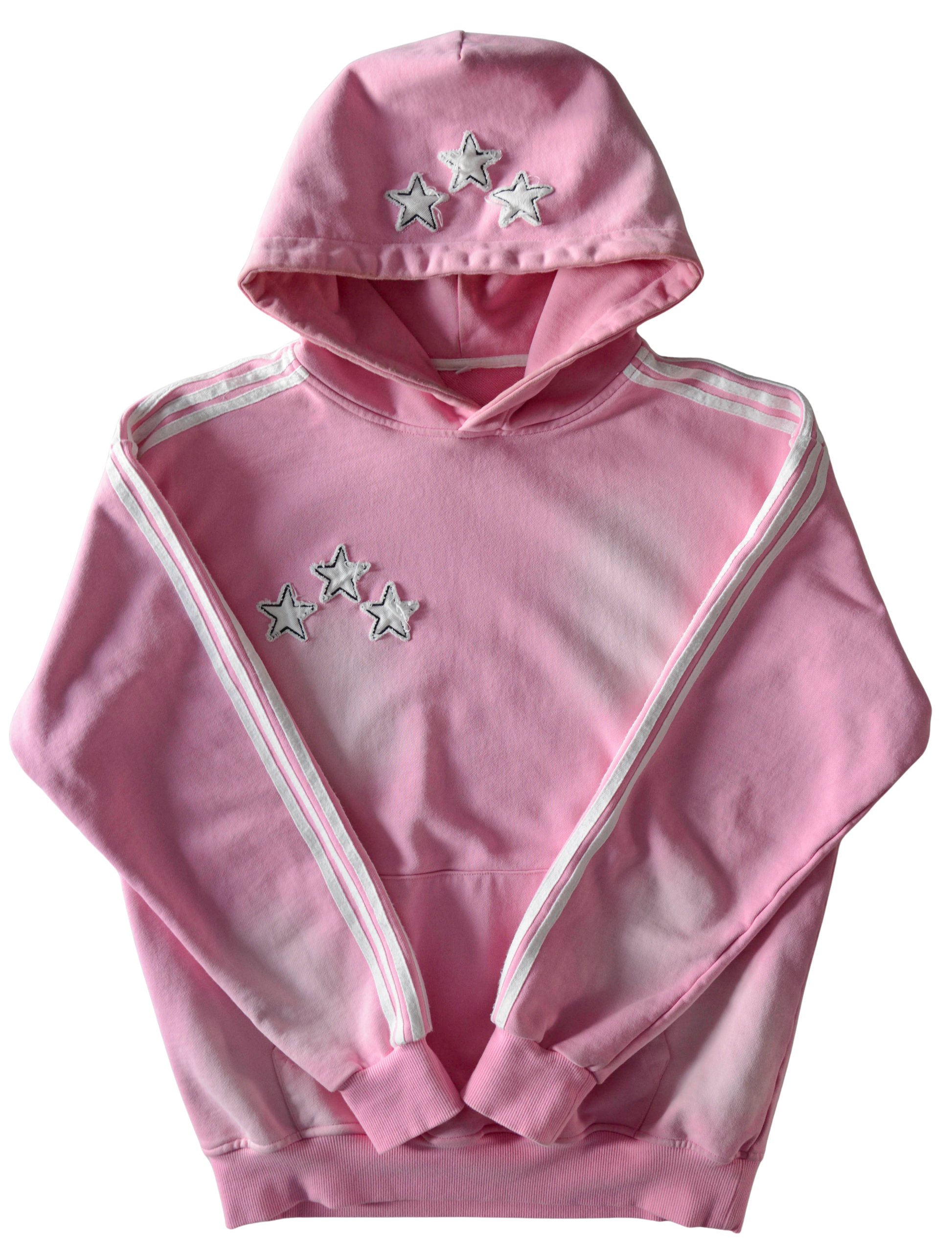 3 stars pink hoodie