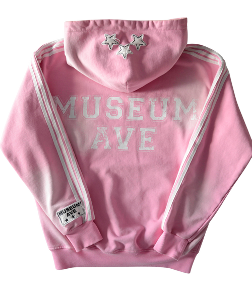 3 stars pink hoodie
