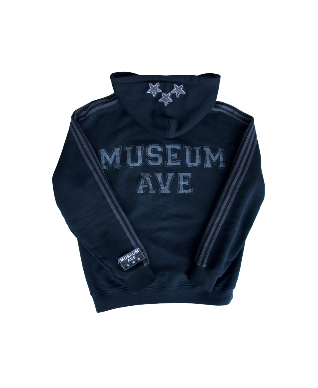 3 stars black hoodie – Museum Avenue