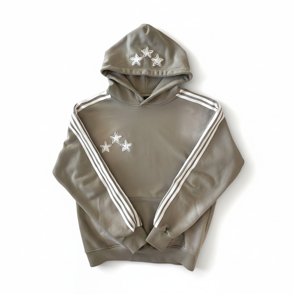 3 stars grey hoodie